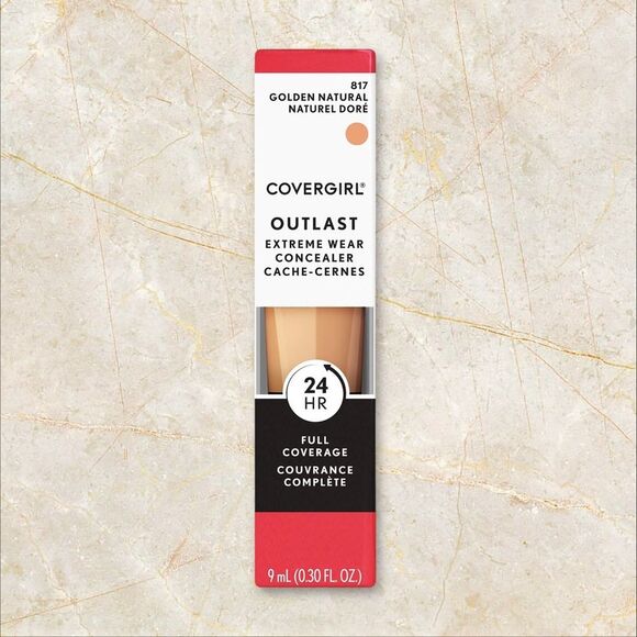 NEW CoverGirl Outlast Extreme Wear Concealer – Golden Natural 817 (0.30 fl oz) - Picture 1 of 6